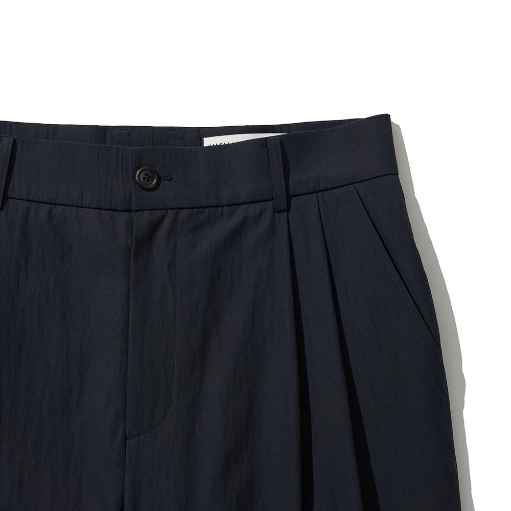 HISHANDER Two Pleats Tapered Pants
