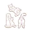 3Pcs Plastic Biscuit Mold Cookie Stamps Cartoon Cat Cookie Cutters DIY Fondant Cake Mould Kitchen Pastry Bakeware