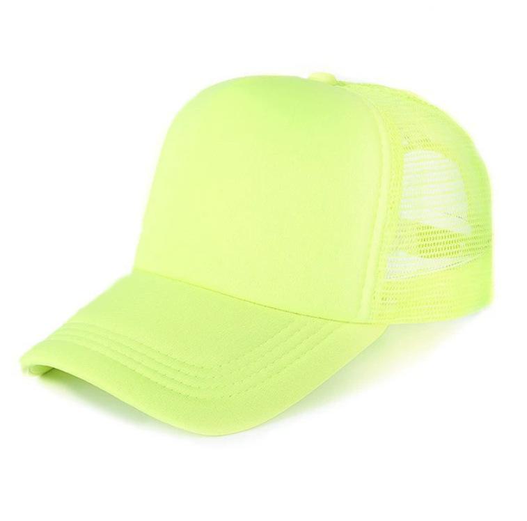 Breathable Curved Brim Mesh Cap Custom Screen Printed Baseball Hat for Adults