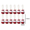 12 Pcs Hanging Bell Ornaments Holiday DIY Decorations Decorative Crafts Christmas Bells