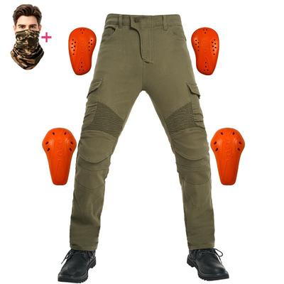 Motorrijbroek Met CE Niveau 2 Bescherming Elastisch Stretch Denim Stijl Veiligheidsuitrusting Mannen Vrouwen
