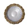 Metal Feng Shui Tortoise On Plate Fantasy Showpiece (Golden, Diameter: 5.5 Inch)