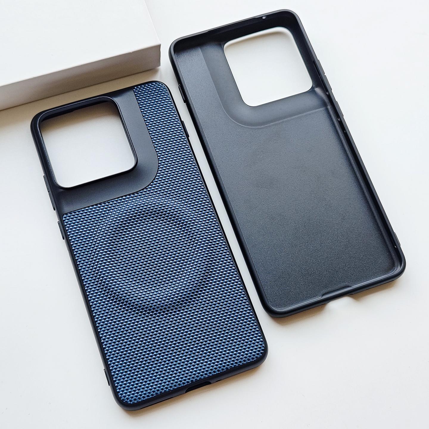 Case For Phone Yulin-003 For Motorola Moto Edge 70 X70 Air Case Magnetic Soft Tpu+Nylon Woven Leather Back Anti-Fingerprint Cover For Moto Edge70