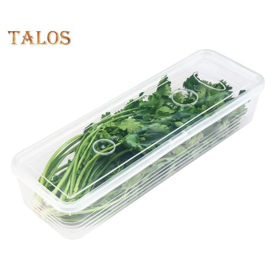 1/3-teilige transparente Kühlschrank-Aufbewahrungsbox, Gemüse-Organizer, lebensmittelecht, BPA-frei, stapelbar, multifunktionale Frischhaltebox