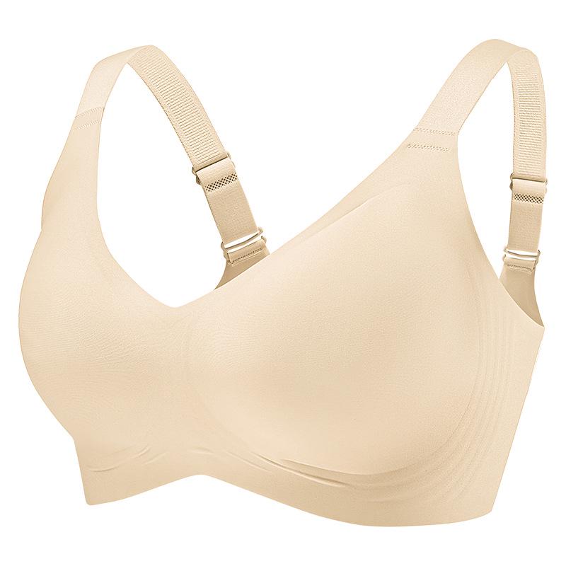 Women's Push-Up Seamless Wireless Tank Top Bra for Small Breasts - Comfortable, Fixed Cups, Anti-Sagging, Plus Size, European & American Style