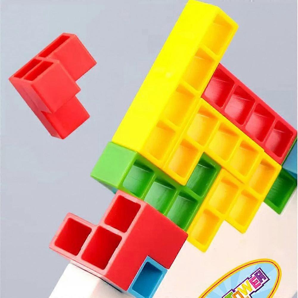 48Pcs Tetra Tower Balance Stacking Blocks Game Team Toys Gifts For Kids Adult