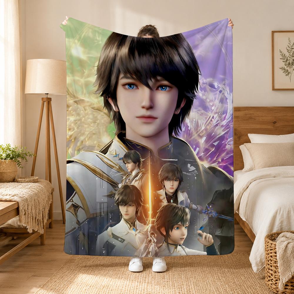 Throne of Seal Anime Throw 240g flannel blanket, suitable for sofas, beds, offices, exquisite gift blankets