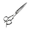 7" 440C High Carbon Steel Straight Hairdressing & Pet Grooming Shears with Diamond Decoration