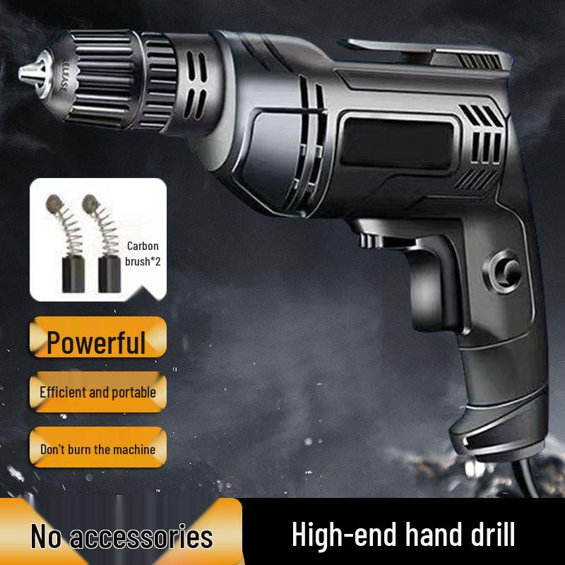 Electric Rotary Impact Drill Set - Versatile Power Tool for Household Use, Includes Hand Drill and Wall Drilling Capability.