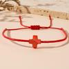 Handcraft Sturdy Beaded Crosses Bracelet With Alloy Charm Adjustable Designs for Trendy Women Bohemian Jewelry