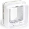 SUREFLAP Chatière À Puce Électronique DualScan - Blanc - 142 Mm X 120 Mm (Mémorisation D’un Maximum De 32 Puces)