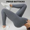 Women's High-Waist Ribbed Yoga Leggings | Hip-Lifting Fitness Pants