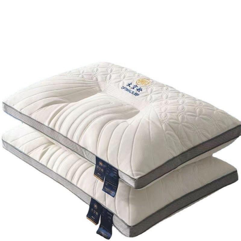 Thailand Latex Neck Support Pillow - A-grade, Non-collapsing, Cervical Spine Protection, Sleep Aid, High Pillow for Home Use.