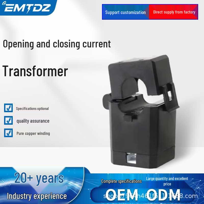 Snap-on Split-Core Current Transformer: Three-Phase AC Energy Meter for Smart Power Monitoring