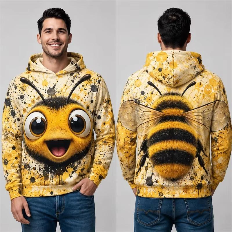 Weihnachten Winter Weihnachtsmann 3D-Druck Hoodies Damen Herren Lässig Streetwear Langarm Kapuzenpullover Pullover Kleidung Oberteil