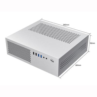 SKTC A10 Mini Caja de Ordenador HTPC 7.3L, Placa Base MATX 24x24 Horizontal/Vertical, Fuente de Alimentación 1U