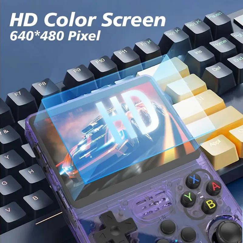 R36S Open Source Handheld Console: Retro Arcade Games with High-Definition IPS Screen and Joystick