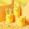 Supplies Home Decor Yellow Duck Pen Holder Desktop Storage Box Pencil Case Student Stationery