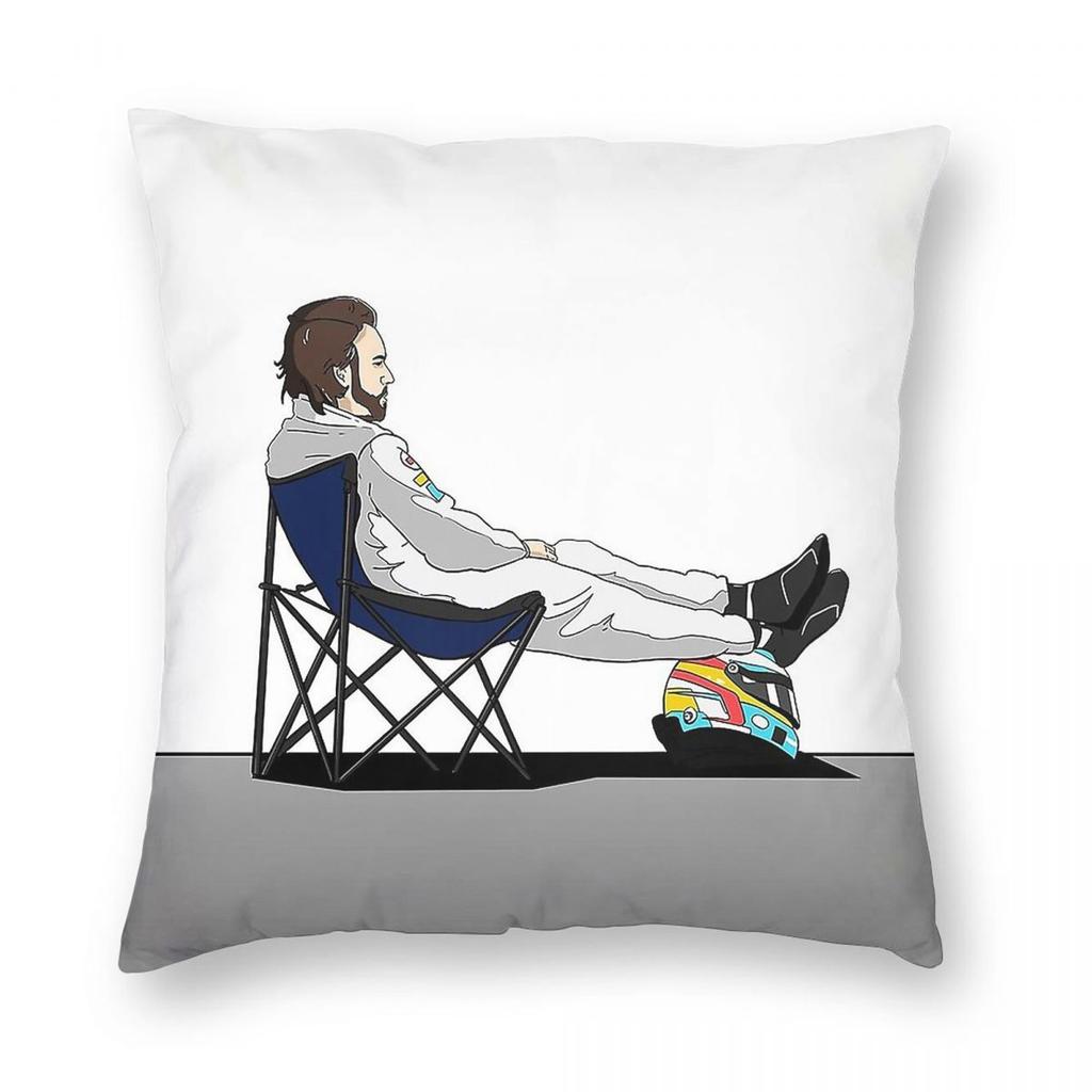 Fernando Alonso Ikonische quadratische Kissenhülle Polyester Leinen Samt Kreative Dekoration Kissenbezug für Sofakissen Heimkissenbezug Großhandel