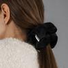 pearlymore velvet black scrunchie