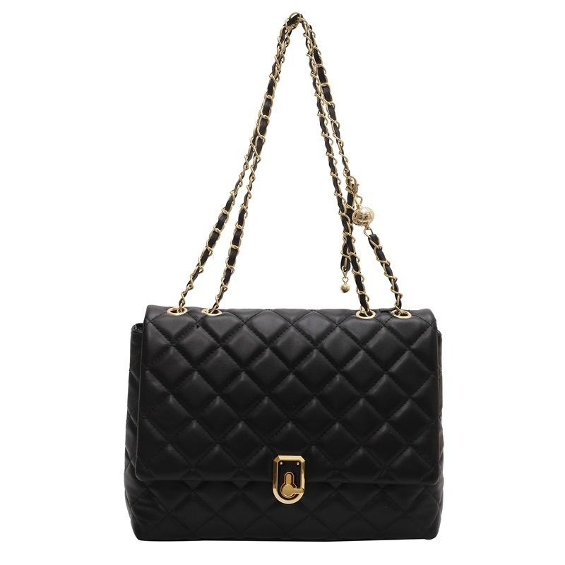 High-end diamond bag women's new trendy fashion underarm small square bag chain messenger bag