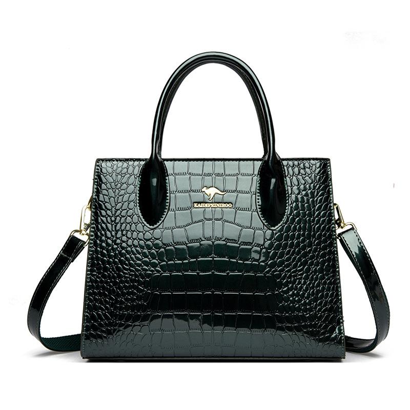 

Модная и Высококлассная Сумка большой вместимости Простая сумка для поездок на работу Одноплечевая сумка-кроссбоди зелёный