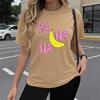 Summer Fashionable Comfortable Breathable Sweat Absorbing Women's T-shirt Colorful Pattern Solid Color Cotton T-shirt