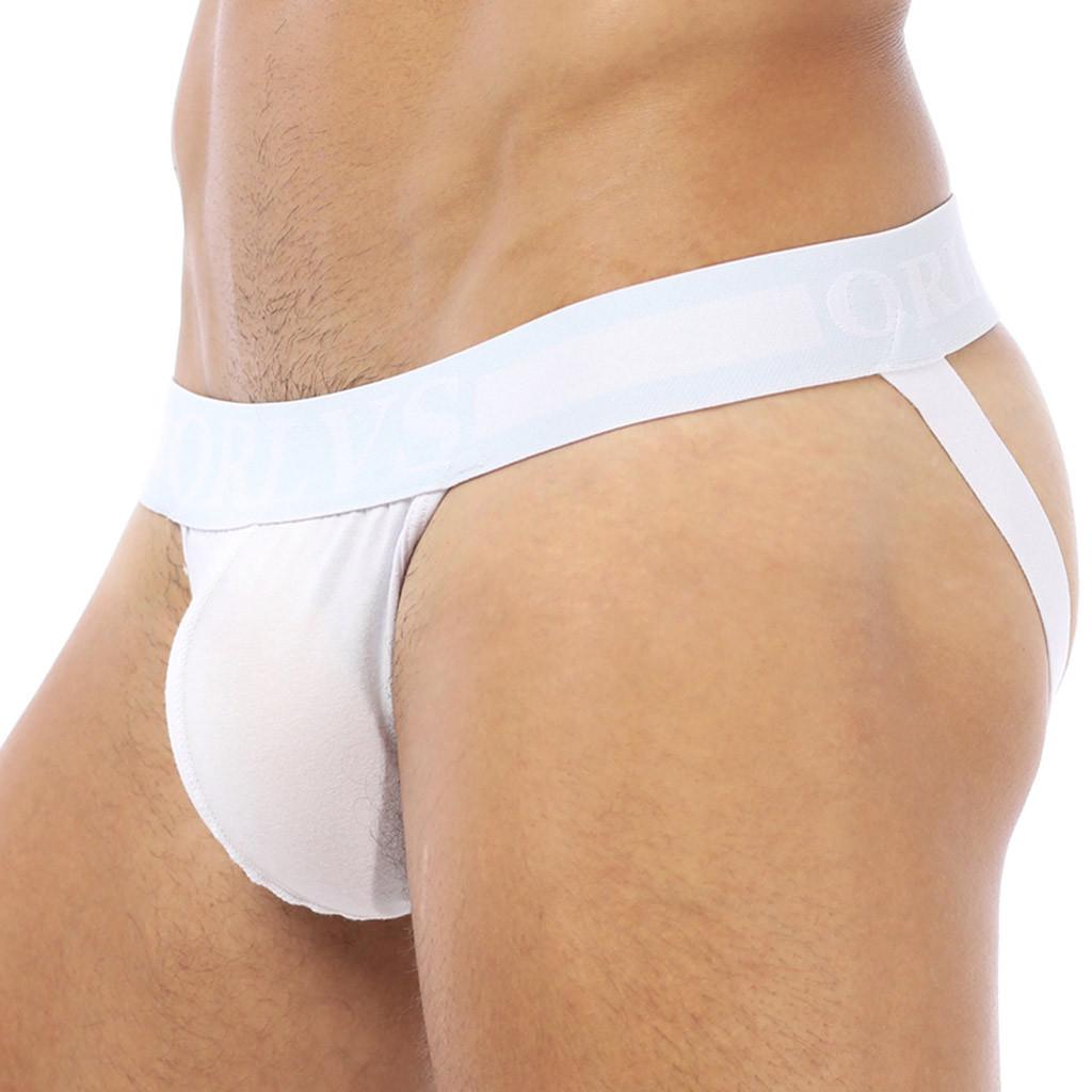 Men Double Thong Panties Sexy Solid  Brief Thong Breathable  Underpants