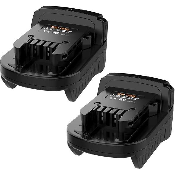 Adapter for DeWalt to Milwaukee Battery, Adapter for DeWalt 20V Lithium Batte ry Convert to for Milwaukee 18V M18 Battery for Mil-Waukee M18 Cordless