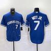 MLB Kansas City Royals Embroidered Baseball Jersey Short Sleeve Tee Mens Fan Apparel