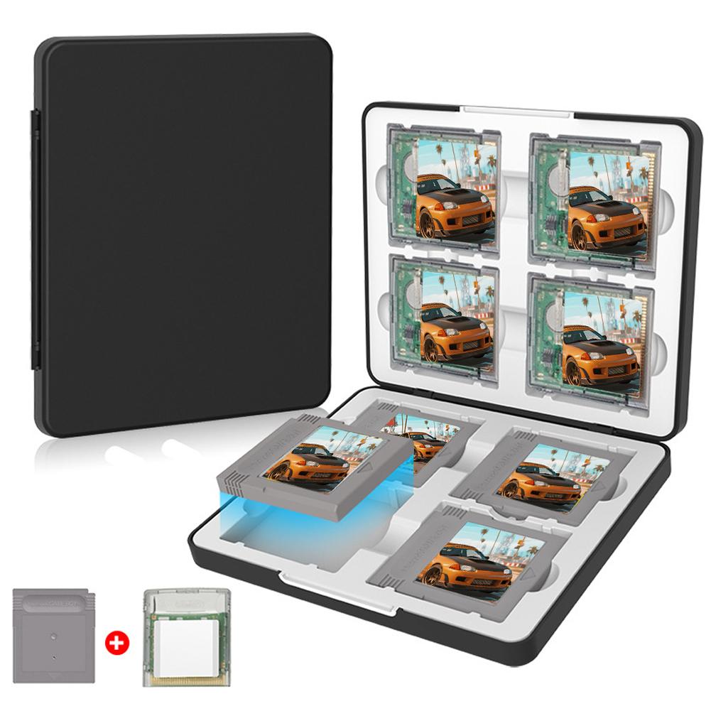 Game Card Storage Box For GBC/GB 8-in-1 Inner Magnetic Protective Case Shockproof For GameBoy Color Cartridges Organizer