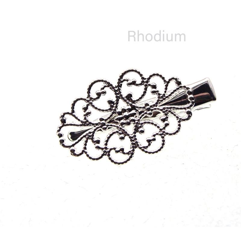 2pcs/lot 20x36mm Copper Hair Claws Accessories for Women Hair Clips Findings Prong Alligator Hairpin for DIY Hair Jewelry Making