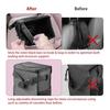 Ryhpez Car Trash Can With Lid - Leakproof Trash Bin Car Garbage Can, Collapsible Automotive Truck Organizer And Storage Bag Car Accessories For Women