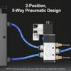 5 Way 2 Position Pneumatic Air Control Solenoid Valves Block Replacement 4 Station Solenoid Valves Manifold Enduring
