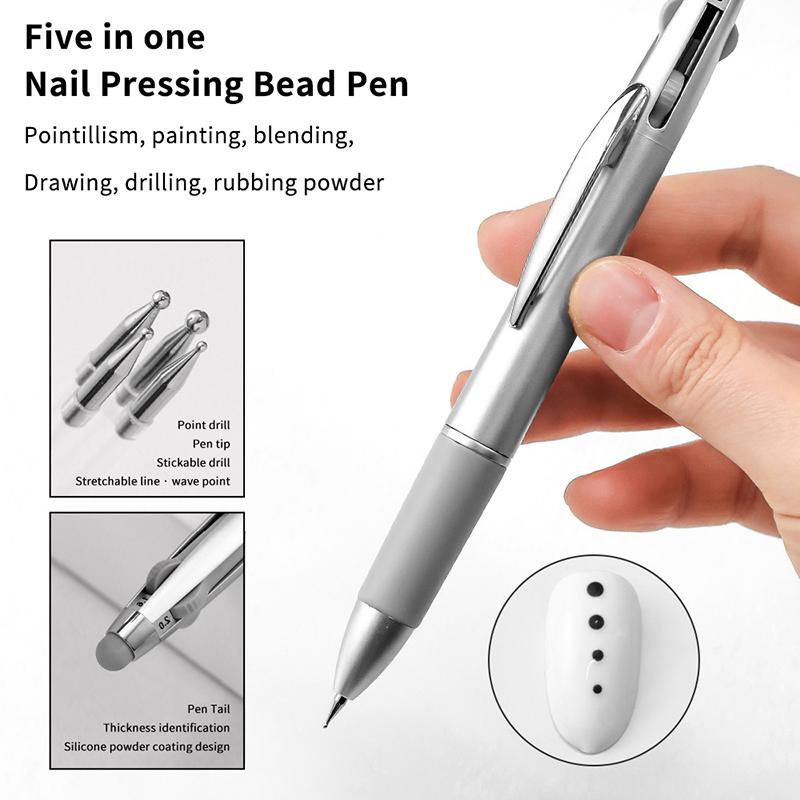 

Инструменты для доттинга в нейл-арте Ручка-доттер Дрель для ногтей Ручки для рисования Аксессуары для маникюра своими руками