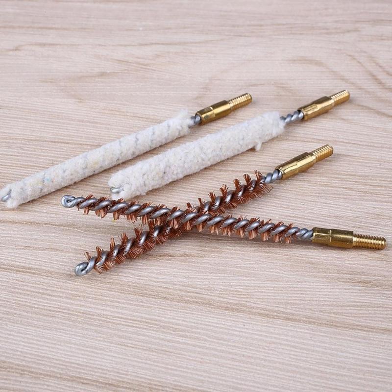 Detachable Comfortable Handle Shooting Brush Portable Barrels Cleaning Rod Kits