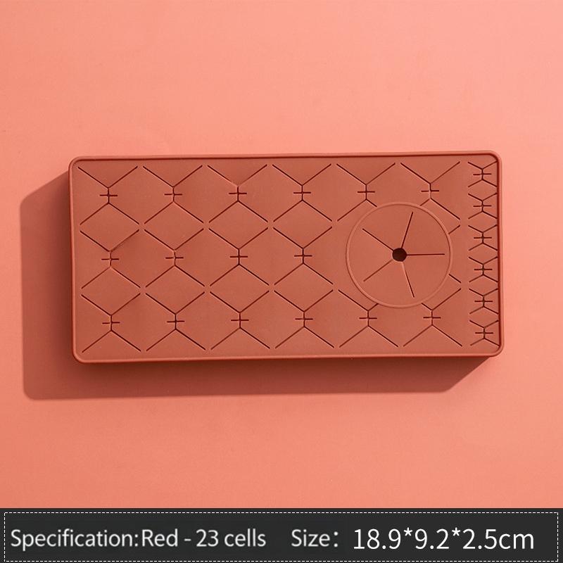New Style Desktop Organizer Silicone Lipstick Storage Rack Cosmetic Makeup Box Eyebrow Pencil Display Brush Lipstick