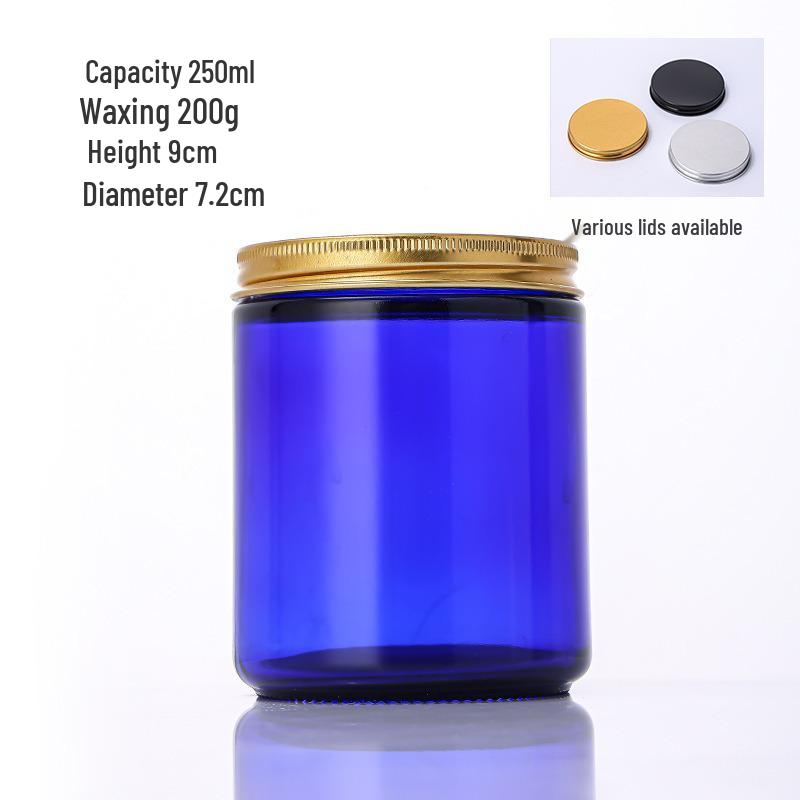 Glass Tea-Colored Aromatherapy Candle Holder and Cup Set