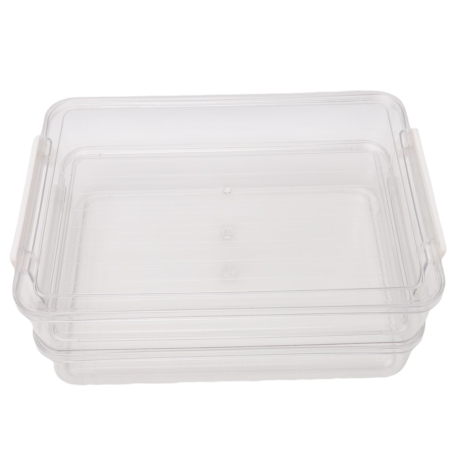 

2 шт. Коробка для хранения файлов с крышкой Прозрачный ПЭТ Штабелируемый для Бумаги Фото Документы Скрапбукинг Поделки и Школьные принадлежности