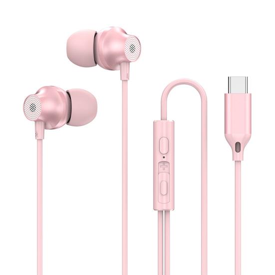 Wired Earphone Type-C Charging HD-calling Stereo Surround Music Listening Intelligent Noise Reduction Wired Headset Audio Accessories