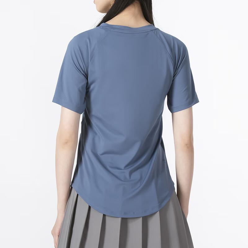 Under Armour Solid Soft Comfortable Breathable Quick-Dry Printed Dopamine T-Shirt Women Tops Blue 1368178-470