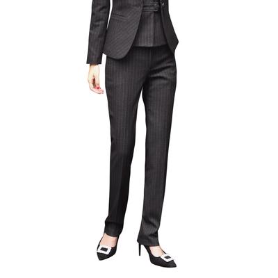 Striped Tapered Suit with Perfect for Perfect for and Skinny Fit [ByFshow] Women's Pants, Slimming, Pockets, Stylish, Commuting, Teams,