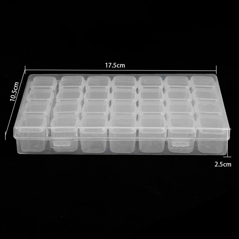 Transparent DIY Jewelry Storage Box - Detachable and Stackable Organizers for Tools and Earrings