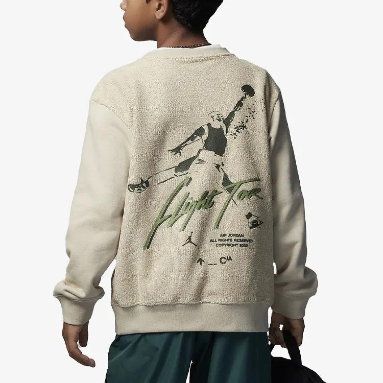 Jordan Kids Sweatshirts Crew Neck Moderate (Unisex) Sweatshirts FD9364 206