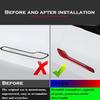 YHCDSEA Model 3 Y Carbon Fiber Door Handle Decorative Protection Cover 4 Pcs/Set Compatible Tesla Model 3 Y Accessories (Red Carbon Fiber)