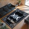 Witchcraft Theme Crystal Velvet Rug Personalized Custom Name Text Soft Floor Mat Home Decor
