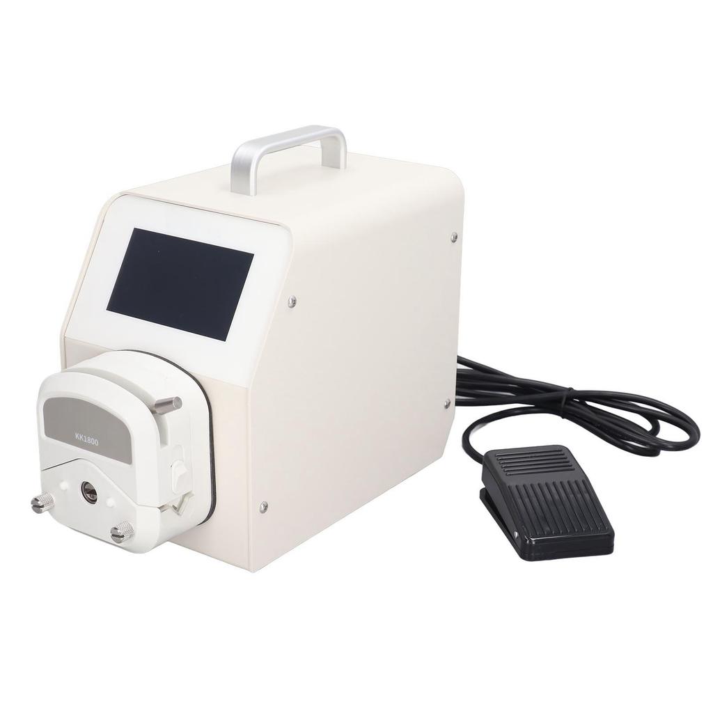 UIP Peristaltic Pump WIFI Large Flow 3 Rotor Pedal Switch Touchscreen Stepper Motor Dosing Pump 100‑240V US Plug