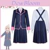 Exusiai Cosplay Costume Set School Uniform Dress With Cute Skirt