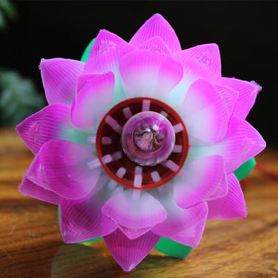 1 pz lampada buddista di loto lampada di loto colorata decorazione da tavolo luce per casa meditazione culto buddismo tempio