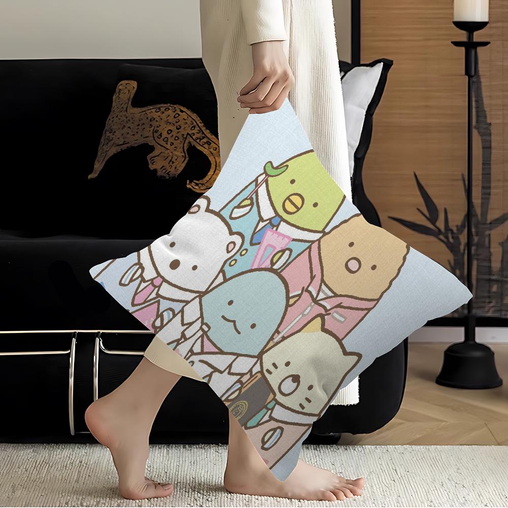 Kawai Sumikko Gurashi Personalized Pillow Cover Kids Bedroom Wild Party Decor Pillowcase Kid Birthday Shower Gift